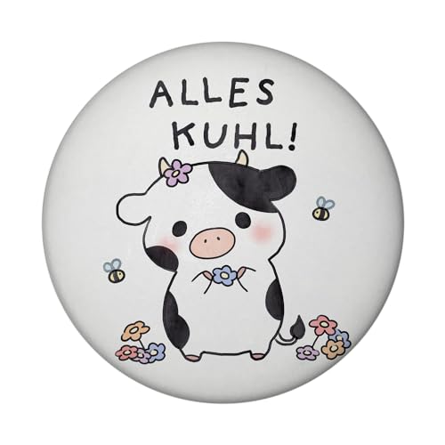 Kuh Magnet mit Flaschenöffner rund mit Spruch Alles Kuhl Kawaii Kuh-Kühlschrankmagnet Bauernhof-Flair Tierchen mit Blumen Relax-Deko Dorfkind-Must-Have Zubehör Kuh Magnet mit Flaschenöffner rund mit Spruch Alles Kuhl Kawaii Kuh-Kühlschrankmagnet Bauernhof-Flair Tierchen mit Blumen Relax-Deko Dorfkind-Must-Have Zubehör von speecheese