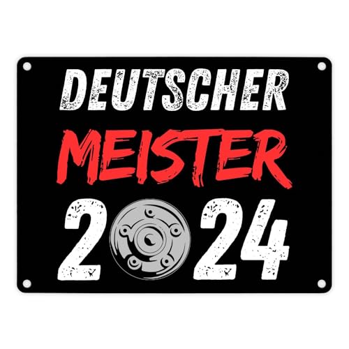 Leverkusen Meisterschale Metallschild in 15x20 cm mit Spruch Deutscher Meister 2024 Fußball in NRW Meisterschaft Trophäe Gewinner und Sieger des Wettbewerbs Leverkusen Meisterschale Metallschild in 15x20 cm mit Spruch Deutscher Meister 2024 Fußball in NRW Meisterschaft Trophäe Gewinner und Sieger des Wettbewerbs von speecheese