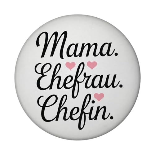 Mama. Ehefrau. Chefin. Magnet mit Flaschenöffner Runder Magnet mit Flaschenöffner mit elegantem Text in geschwungener Schrift für Mama und Ehefrau Mama. Ehefrau. Chefin. Magnet mit Flaschenöffner Runder Magnet mit Flaschenöffner mit elegantem Text in geschwungener Schrift für Mama und Ehefrau von speecheese