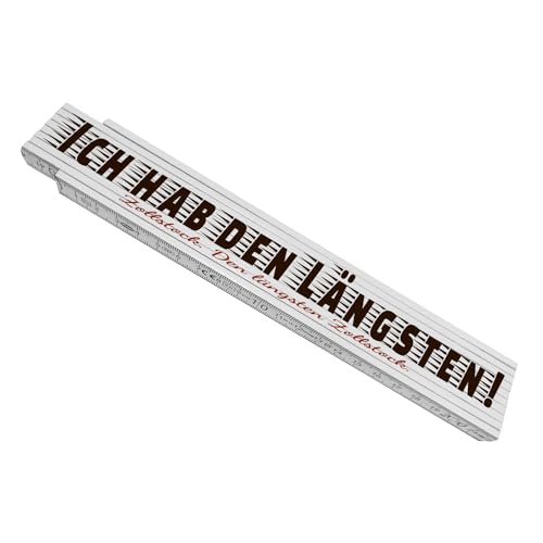 Meterstab aus Holz mit lustigem Spruch - Ich hab den Längsten! Zollstock Auf die Größe kommt es an und das nicht nur bei Zollstöcken sondern auch in anderen Bereichen Meterstab aus Holz mit lustigem Spruch - Ich hab den Längsten! Zollstock Auf die Größe kommt es an und das nicht nur bei Zollstöcken sondern auch in anderen Bereichen von speecheese