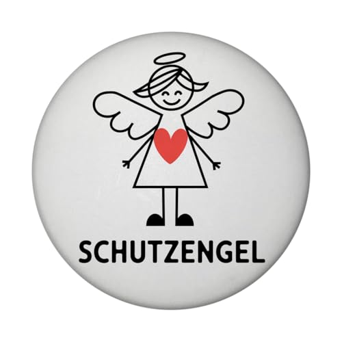 Niedlicher Schutzengel Magnet mit Flaschenöffner Runder Magnet mit Flaschenöffner im niedlichen Engel Design mit Strichmännchen Herz und Schriftzug - dekoratives Highlight für Niedlicher Schutzengel Magnet mit Flaschenöffner Runder Magnet mit Flaschenöffner im niedlichen Engel Design mit Strichmännchen Herz und Schriftzug - dekoratives Highlight für von speecheese