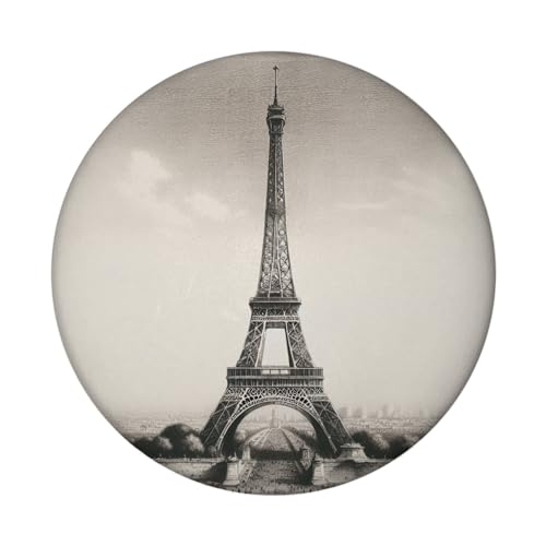 Paris Eiffelturm Retro Magnet mit Flaschenöffner rund Urlaubserinnerung 1900 Runder Vintage Deko-Magnet mit altem Paris-Bild Frankreich Eiffelturm Nostalgie von speecheese