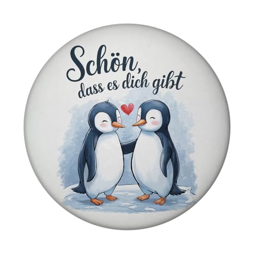 Pinguine mit Herz Magnet mit Flaschenöffner - Schön, DASS es Dich gibt Lustiger Dekor-Magnet ideal für Kühlschrank oder Büro Pinguine mit Herz Magnet mit Flaschenöffner - Schön, DASS es Dich gibt Lustiger Dekor-Magnet ideal für Kühlschrank oder Büro von speecheese