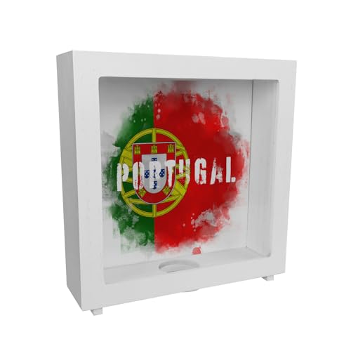 Rahmen Spardose aus Holz mit Portugal-Flagge im Used Look - Sparschwein für Urlauber eine schöne Sparbüchse mit der portugiesischen Nationalflagge verziert um auf die Reise nach Rahmen Spardose aus Holz mit Portugal-Flagge im Used Look - Sparschwein für Urlauber eine schöne Sparbüchse mit der portugiesischen Nationalflagge verziert um auf die Reise nach von speecheese