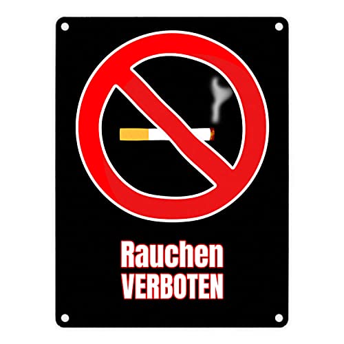 Rauchen verboten Verbotsschild im Comic-Stil in schwarz Rauchen verboten Verbotsschild im Comic-Stil in schwarz von speecheese