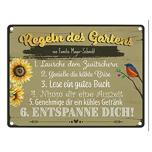 speecheese Regeln des Gartens - EIN personalisiertes Schild für alle Hobbygärtner mit den wichtigsten Verhaltensregeln in deiner Wohlfühloase speecheese Regeln des Gartens - EIN personalisiertes Schild für alle Hobbygärtner mit den wichtigsten Verhaltensregeln in deiner Wohlfühloase von speecheese