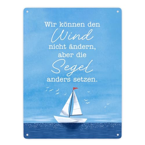 Segelboot Metallschild XXL in 28x38 cm mit Spruch Segel anders setzen bei Wind Boot Deko Maritim Motivation für Küstenkinder Maritime Weisheit für Meer-Liebhaber aus dem Norden Segelboot Metallschild XXL in 28x38 cm mit Spruch Segel anders setzen bei Wind Boot Deko Maritim Motivation für Küstenkinder Maritime Weisheit für Meer-Liebhaber aus dem Norden von speecheese