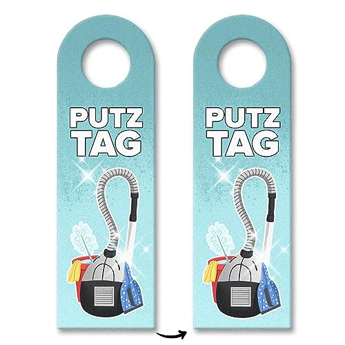Türhänger 3er Set für den Putztag in blau mit Staubsauger Motiv Türschild um WG Mitbewohnern oder Mieter daran zu erinnern, dass heute Putztag oder Kehrwoche ist und sie sauber Türhänger 3er Set für den Putztag in blau mit Staubsauger Motiv Türschild um WG Mitbewohnern oder Mieter daran zu erinnern, dass heute Putztag oder Kehrwoche ist und sie sauber von speecheese