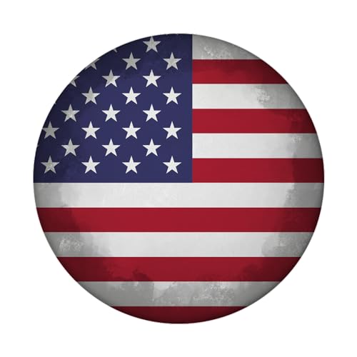 USA Flagge Magnet rund schöner runder Magnet rund mit Flaggenmotiv zum Aufhängen von Reisefotos oder als Souvenir Dekoration für den Kühlschrank von speecheese