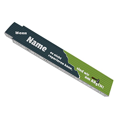 Wenn Papa es nicht reparieren kann sind wir am Arsch! Meterstab aus Holz - personalisiert mit Papas Namen - Zollstock mit Spruch zum Vatertag oder Geburtstag für Dad und Opa für Handwerker Baustelle Wenn Papa es nicht reparieren kann sind wir am Arsch! Meterstab aus Holz - personalisiert mit Papas Namen - Zollstock mit Spruch zum Vatertag oder Geburtstag für Dad und Opa für Handwerker Baustelle von speecheese