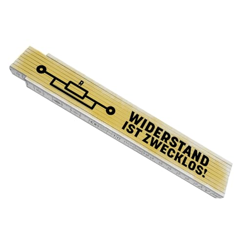 Widerstand ist zwecklos Meterstab aus Holz mit Elektrikerwitz und Schaltkreis ein lustiger Zollstock als Geschenk für Elektriker die ihr Handwerk lieben und sich mit Formeln wie Widerstand ist zwecklos Meterstab aus Holz mit Elektrikerwitz und Schaltkreis ein lustiger Zollstock als Geschenk für Elektriker die ihr Handwerk lieben und sich mit Formeln wie von speecheese