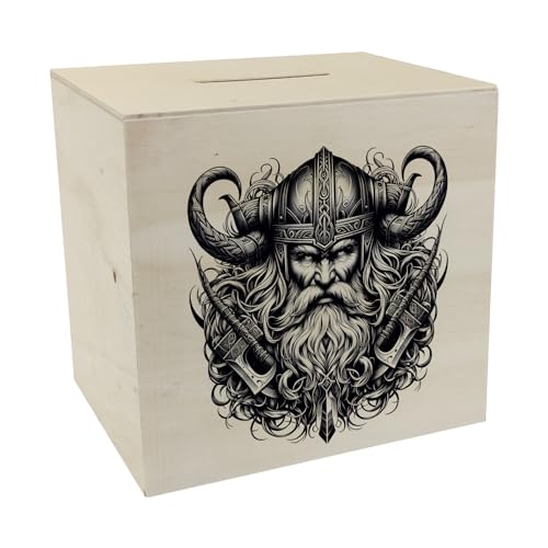 Wikingergott Odin Spardose aus Holz Wikinger Gott Odin Spardose aus Holz Mythologie-Schatz Asgard nordisch-skandinavischer Krieger robuste Sparbüchse Wikingergott Odin Spardose aus Holz Wikinger Gott Odin Spardose aus Holz Mythologie-Schatz Asgard nordisch-skandinavischer Krieger robuste Sparbüchse von speecheese