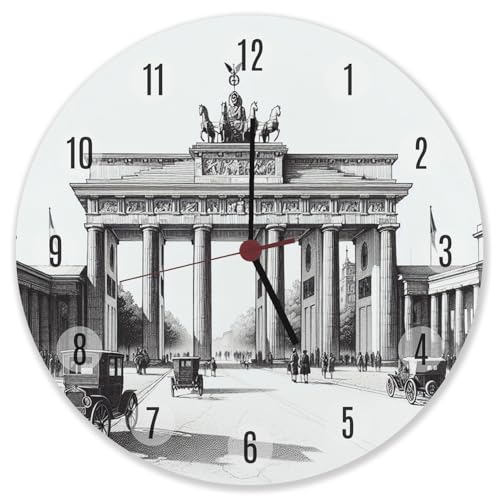 speecheese Berlin Souvenir Brandenburger Tor Wanduhr aus Alu Wahrzeichen Berlins Historische Fotografie vom Jahrhundertwende 1900 Bild vom Alten Brandenburger Tor speecheese Berlin Souvenir Brandenburger Tor Wanduhr aus Alu Wahrzeichen Berlins Historische Fotografie vom Jahrhundertwende 1900 Bild vom Alten Brandenburger Tor von speecheese