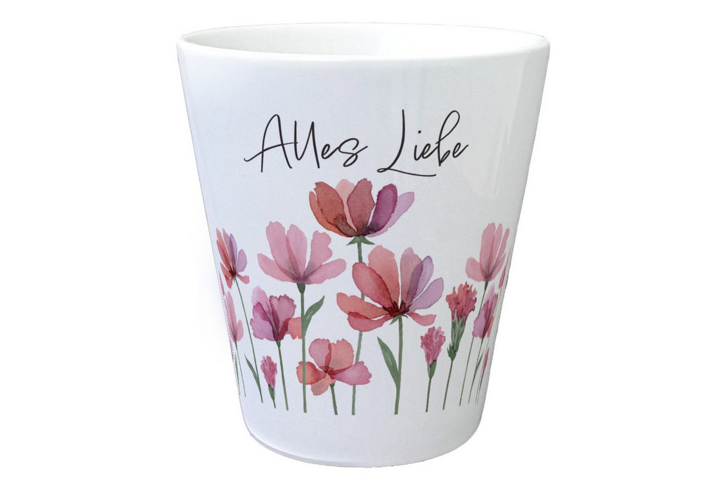 speecheese Blumentopf Aquarell Blumen Blumentopf mit Spruch Alles Liebe speecheese Blumentopf Aquarell Blumen Blumentopf mit Spruch Alles Liebe von speecheese