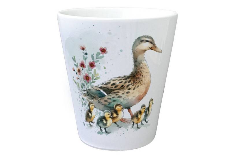 speecheese Blumentopf Ente mit Küken Blumentopf von speecheese