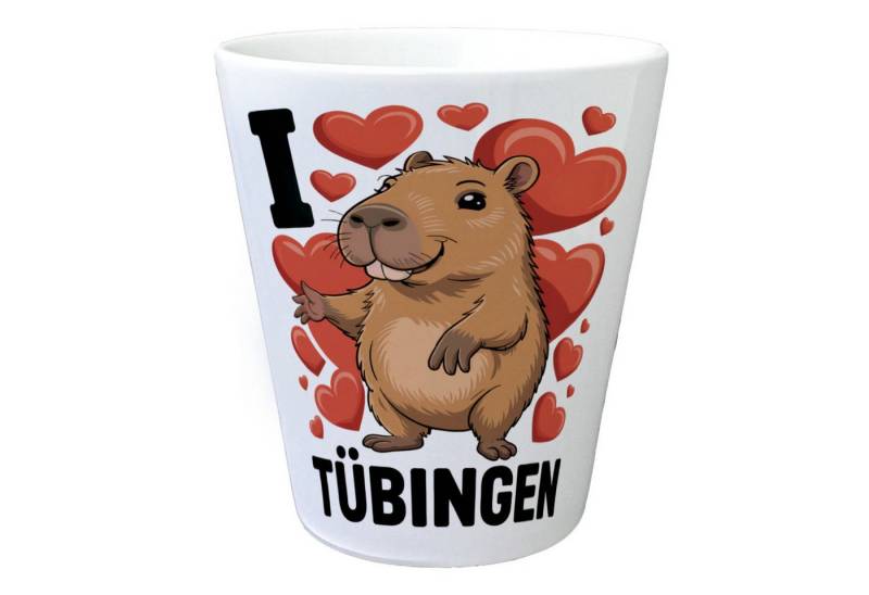 speecheese Blumentopf I love Tübingen Capybara Blumentopf von speecheese