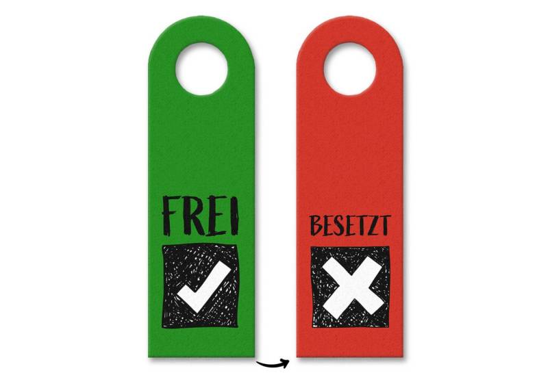 speecheese Dekohänger 3x Frei Besetzt Türhänger Türanhänger Türschild Schild an der von speecheese