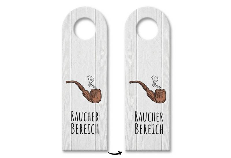 speecheese Dekohänger Raucherbereich bzw. Raucherzone Türhänger Warnschild Türschild von speecheese