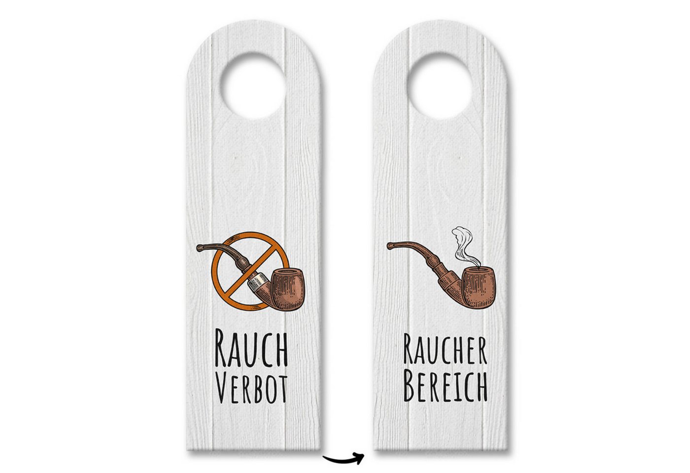 speecheese Dekohänger Rauchverbot Raucherbereich Türhänger Warnschild Türschild filz von speecheese