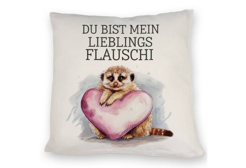speecheese Dekokissen Erdmännchen Lieblings Flauschi Kissen von speecheese