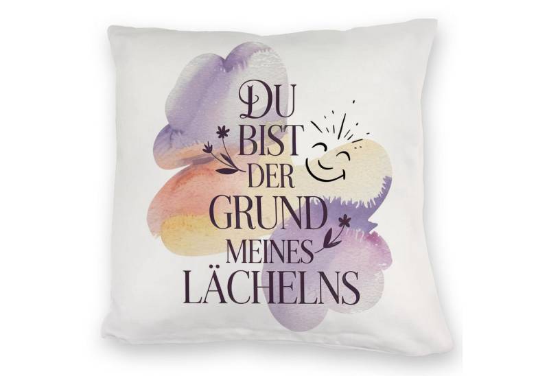speecheese Dekokissen Grund meines Lächelns Kuschelkissen Blumen Aquarell speecheese Dekokissen Grund meines Lächelns Kuschelkissen Blumen Aquarell von speecheese