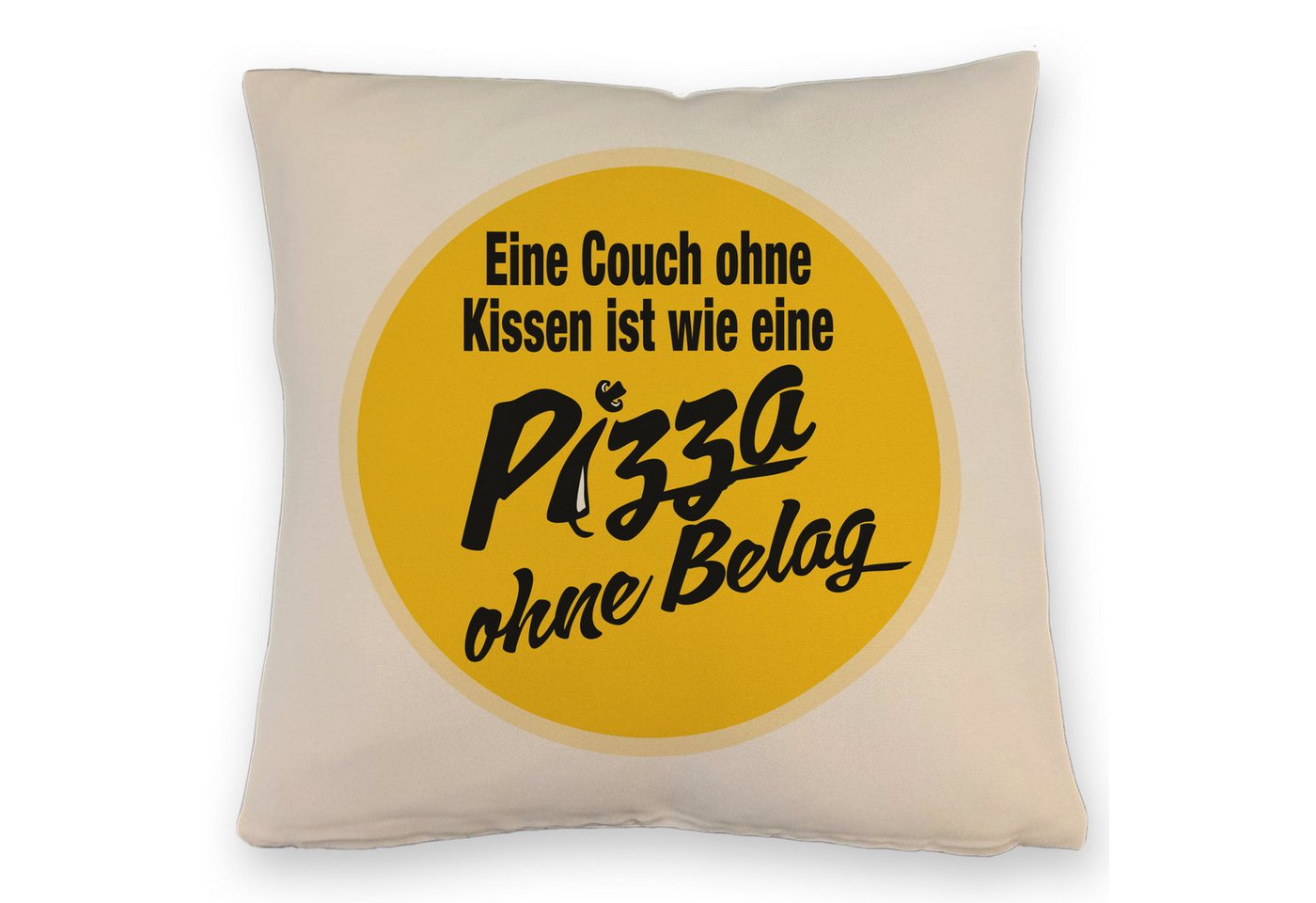 speecheese Dekokissen Pizza Kissen mit Leinenoptik Spruch Eine Couch ohne ist wie Belag speecheese Dekokissen Pizza Kissen mit Leinenoptik Spruch Eine Couch ohne ist wie Belag von speecheese