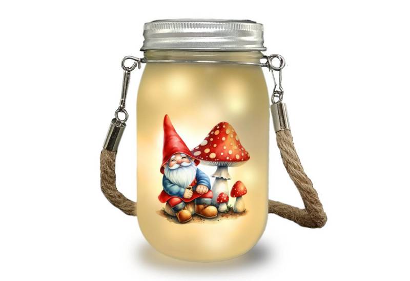 speecheese Dekolicht Gartenzwerg mit Fliegenpilz Solarlicht von speecheese