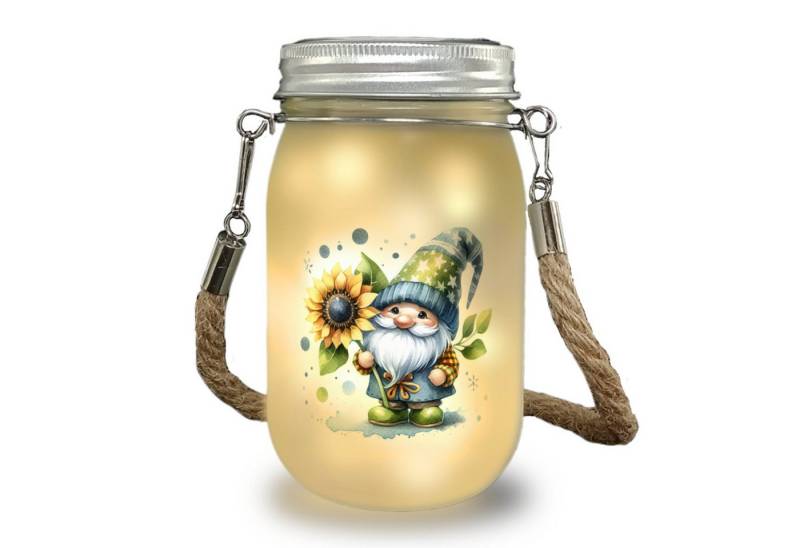 speecheese Dekolicht Gartenzwerg mit Sonnenblume Solarlicht von speecheese