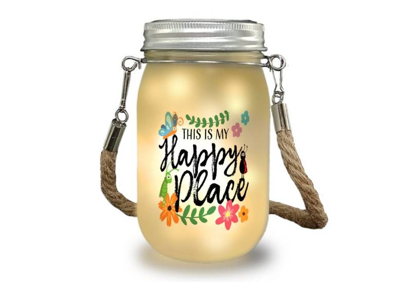 speecheese Dekolicht Insekten und Blumen Solarlicht mit Spruch This is my Happy Place speecheese Dekolicht Insekten und Blumen Solarlicht mit Spruch This is my Happy Place von speecheese