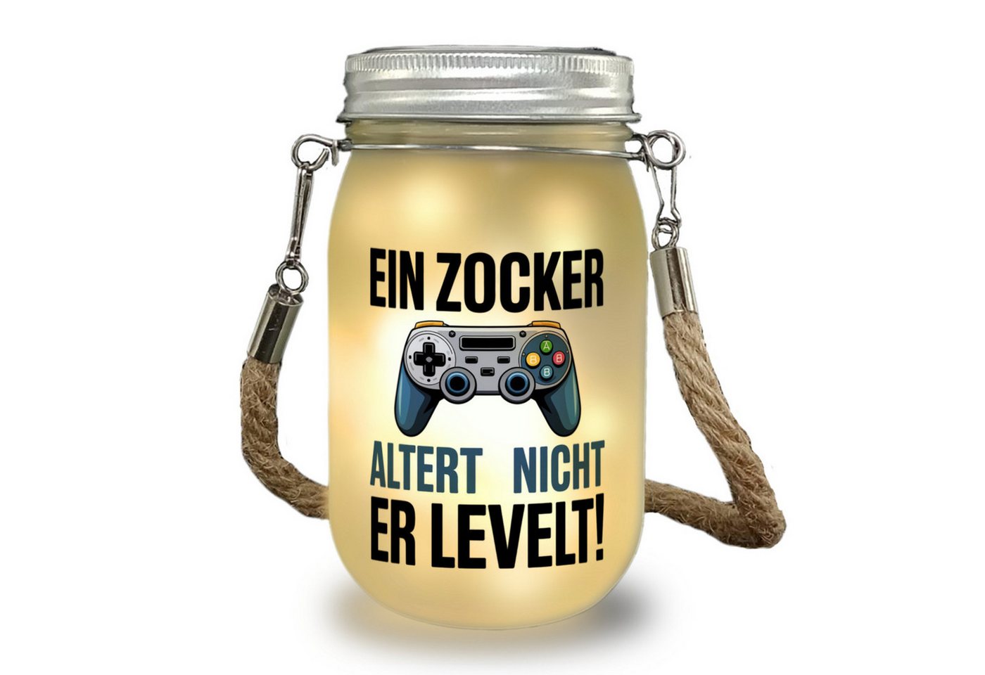 speecheese Dekolicht Zocker altert nicht er levelt Controller Solarlicht von speecheese