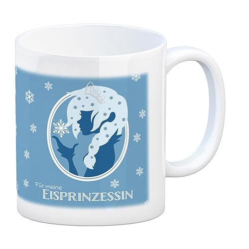 speecheese Für meine Eisprinzessin Kaffeebecher Dekoration Mädchen Eis Prinzessin Königin Geschenkidee Ehefrau Liebling Eis Schneeflocken von speecheese