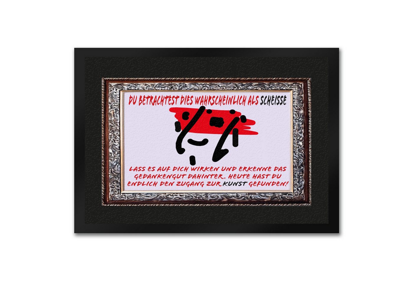 speecheese Fußmatte Abstrakte Kunst Fußmatte in 35x50 cm mit humorvollem Spruch speecheese Fußmatte Abstrakte Kunst Fußmatte in 35x50 cm mit humorvollem Spruch von speecheese