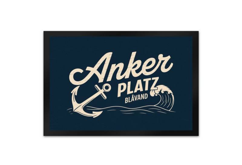 speecheese Fußmatte Anker Platz Blåvand Fußmatte XL in 40x60 cm mit Vintage-Nautik-Design speecheese Fußmatte Anker Platz Blåvand Fußmatte XL in 40x60 cm mit Vintage-Nautik-Design von speecheese
