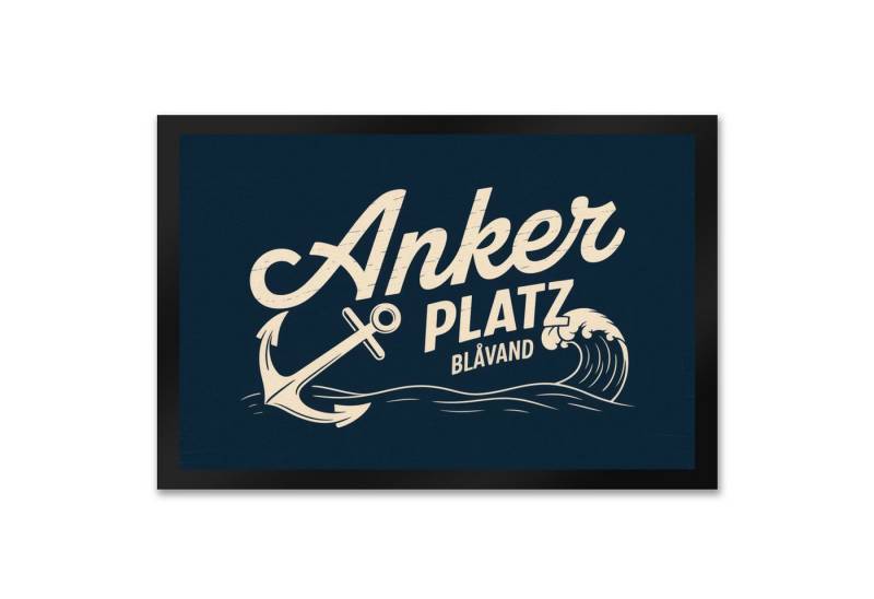 speecheese Fußmatte Anker Platz Blåvand Fußmatte XXL in 50x75 cm mit Vintage-Nautik-Design speecheese Fußmatte Anker Platz Blåvand Fußmatte XXL in 50x75 cm mit Vintage-Nautik-Design von speecheese