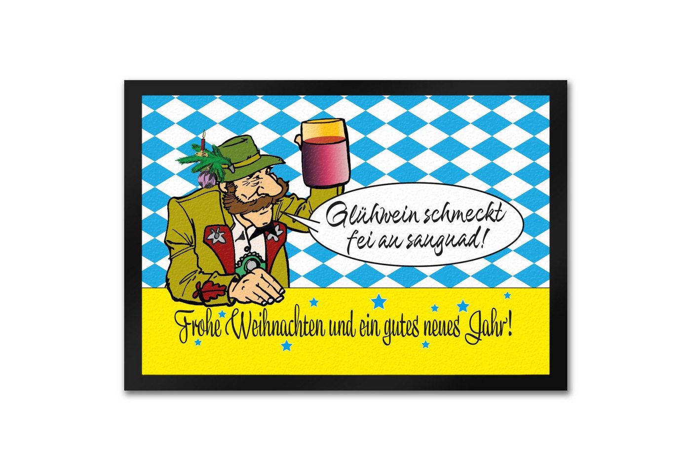 speecheese Fußmatte Bayer mit Glühwein Fußmatte in 35x50 cm Spruch Frohe Weihnachten und speecheese Fußmatte Bayer mit Glühwein Fußmatte in 35x50 cm Spruch Frohe Weihnachten und von speecheese