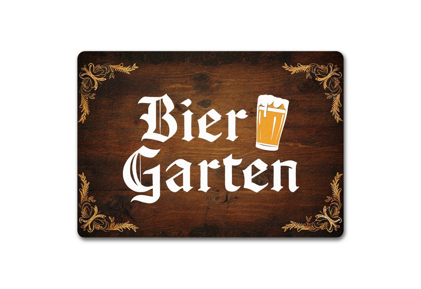 speecheese Fußmatte Biergarten Fußmatte in 35x50 cm ohne Rand im rustikalen Holz-Look speecheese Fußmatte Biergarten Fußmatte in 35x50 cm ohne Rand im rustikalen Holz-Look von speecheese