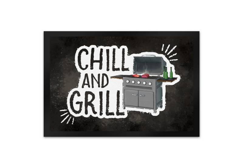 speecheese Fußmatte Chill and grill Fußmatte XL mit Motiv Fußabtreter von speecheese