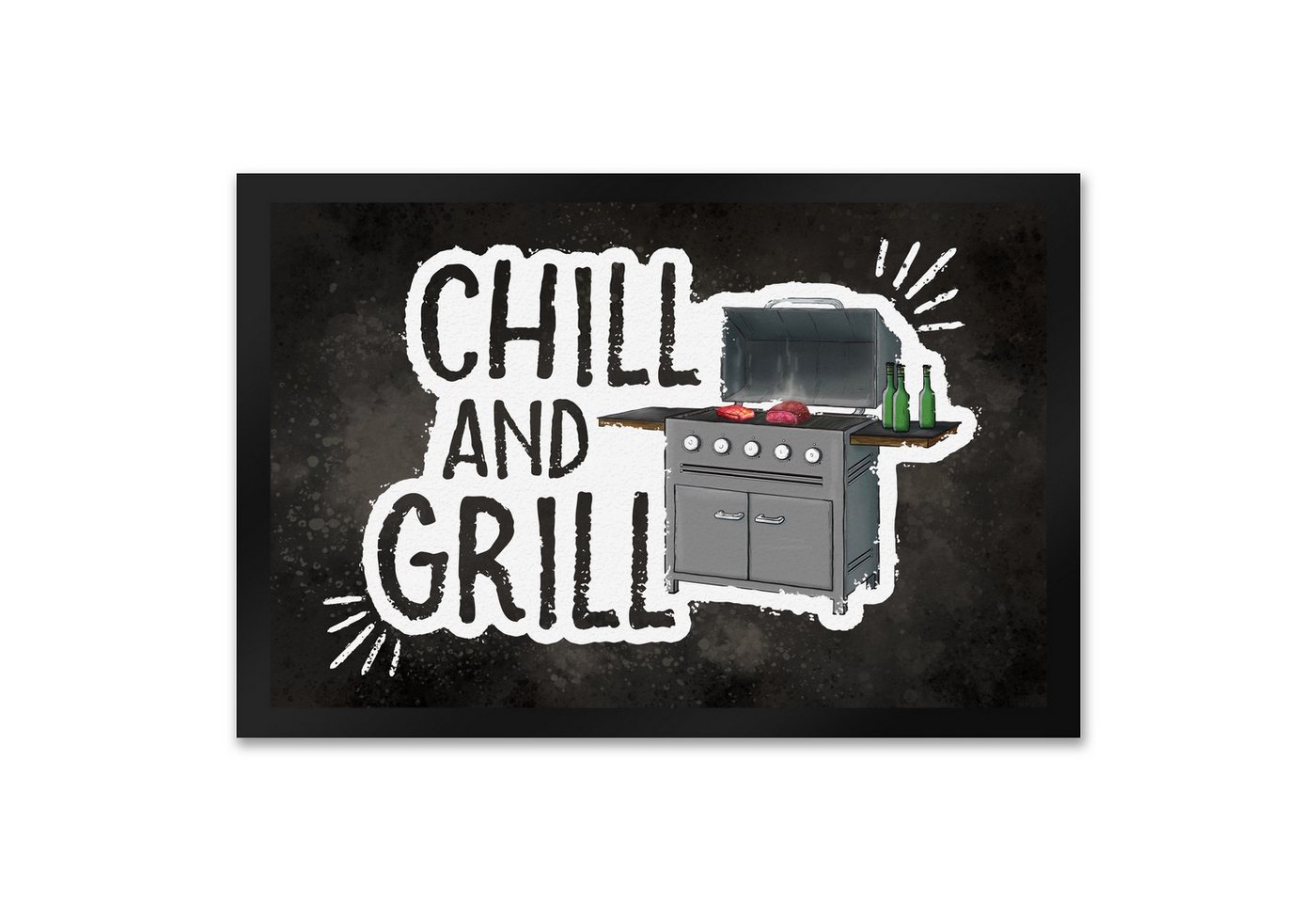 speecheese Fußmatte Chill and grill Fußmatte XXL mit Motiv Fußabtreter von speecheese