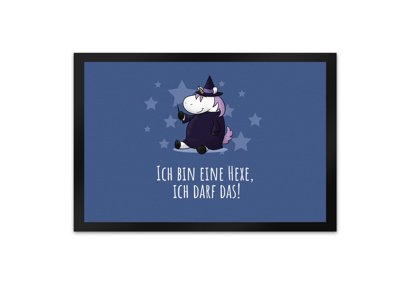 speecheese Fußmatte Einhorn-Hexe Fußmatte XL in 40x60 cm mit Spruch Ich bin eine Hexe von speecheese