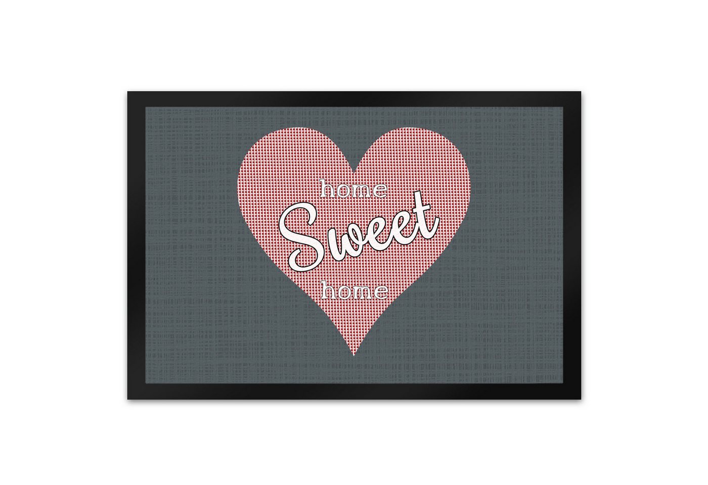 speecheese Fußmatte Fußmatte XL in 40x60 cm dunkelgrau mit Spruch und Symbol Home Sweet von speecheese