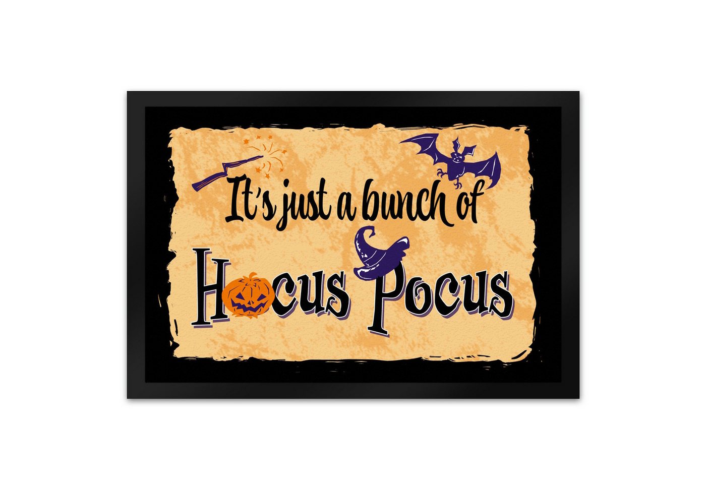 speecheese Fußmatte Fußmatte XL in 40x60 cm mit Halloween Motiv und Spruch It's just a of von speecheese