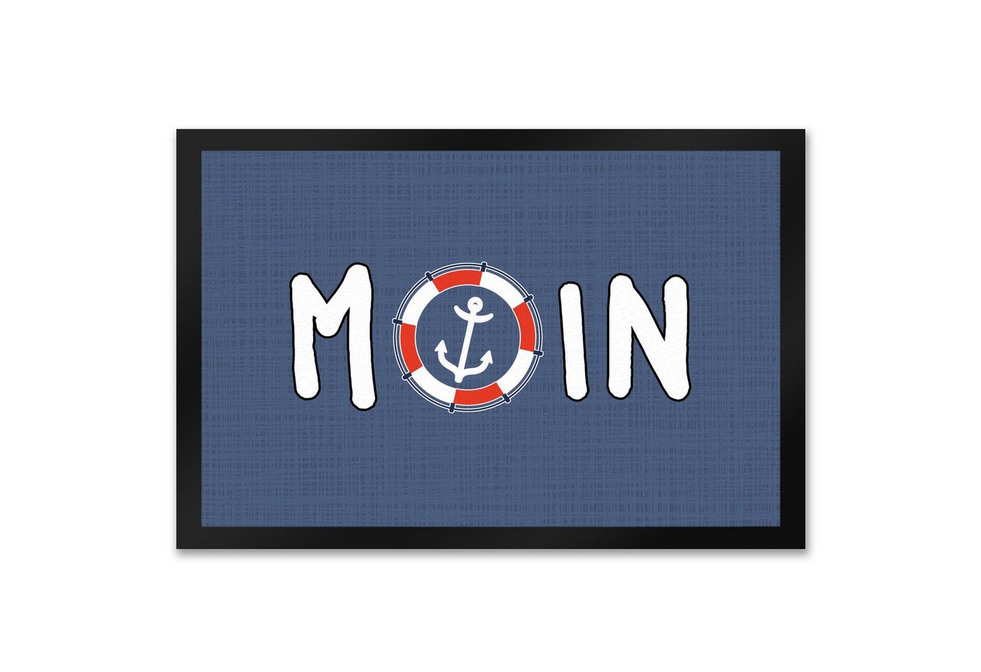 speecheese Fußmatte Fußmatte XXL in 50x75 cm im maritimen Stil mit Spruch: Moin und Anker speecheese Fußmatte Fußmatte XXL in 50x75 cm im maritimen Stil mit Spruch: Moin und Anker von speecheese