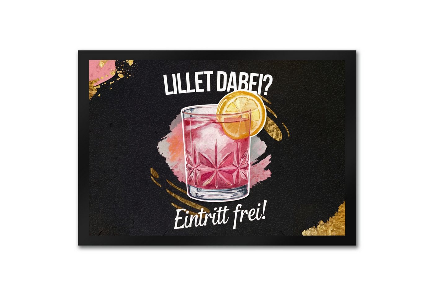 speecheese Fußmatte Glas mit pinkem Cocktail Fußmatte in 35x50 cm Lillet dabei? Eintritt speecheese Fußmatte Glas mit pinkem Cocktail Fußmatte in 35x50 cm Lillet dabei? Eintritt von speecheese