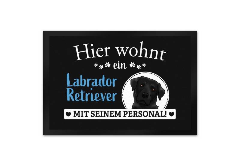 speecheese Fußmatte Hier wohnt ein Labrador Retriever mit seinem Personal Fußmatte XL in speecheese Fußmatte Hier wohnt ein Labrador Retriever mit seinem Personal Fußmatte XL in von speecheese