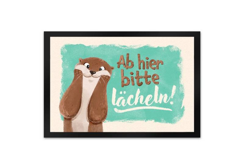speecheese Fußmatte Lachender Otter Fußmatte XL in 40x60 cm mit Spruch Ab hier bitte speecheese Fußmatte Lachender Otter Fußmatte XL in 40x60 cm mit Spruch Ab hier bitte von speecheese