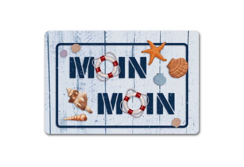 speecheese Fußmatte Moin Moin Fußmatte in 40x60 cm ohne Rand mit maritimen Motiv speecheese Fußmatte Moin Moin Fußmatte in 40x60 cm ohne Rand mit maritimen Motiv von speecheese