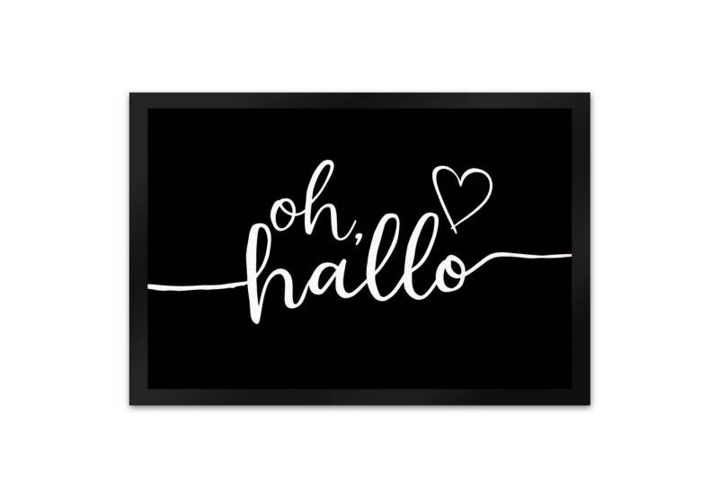 speecheese Fußmatte Oh Hallo Fußmatte XL in 40x60 cm mit Herz in elegantem Design speecheese Fußmatte Oh Hallo Fußmatte XL in 40x60 cm mit Herz in elegantem Design von speecheese