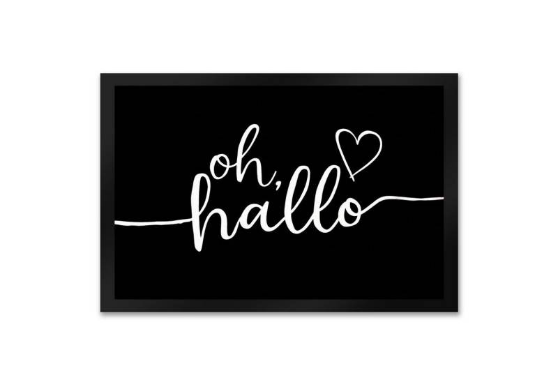 speecheese Fußmatte Oh Hallo Fußmatte XXL in 50x75 cm mit Herz in elegantem Design speecheese Fußmatte Oh Hallo Fußmatte XXL in 50x75 cm mit Herz in elegantem Design von speecheese