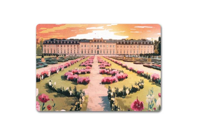 speecheese Fußmatte Schloss Ludwigsburg Fussmatte mit Sonnenuntergang von speecheese