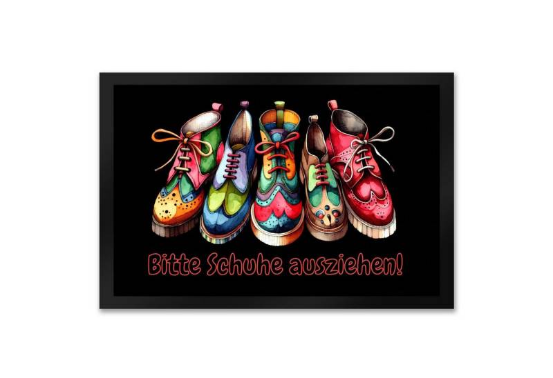 speecheese Fußmatte Schuhe ausziehen Fußmatte XXL in 50x75 cm mit Spruch Bitte von speecheese